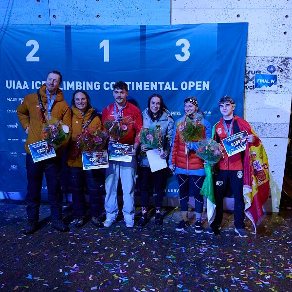 Ice Climbing Continental Open Utrecht 2024 Wedstrijdpodium